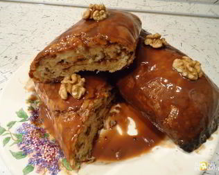 Творожно-шоколадный рулет