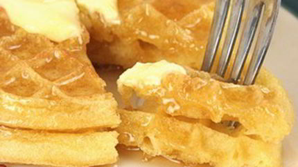 Бельгийские вафли с беконом