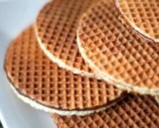 Голландские вафли с карамелью