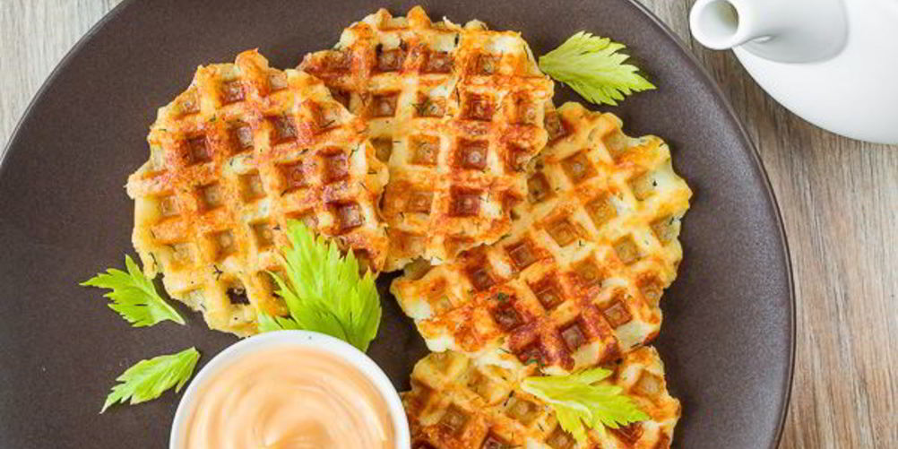 Рецепт картофельных вафель с сыром