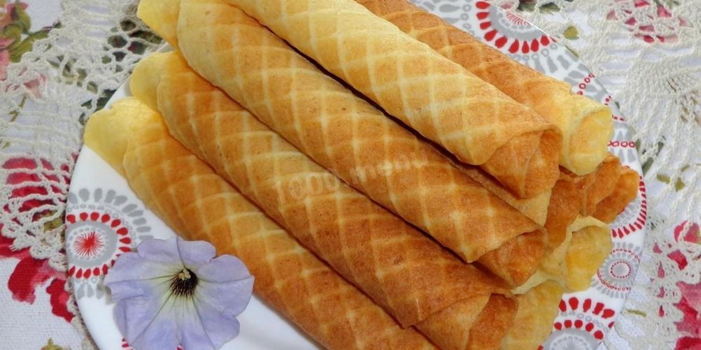Рецепт хрустящих вафельных трубочек в вафельнице