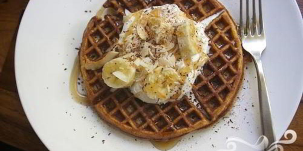 Рецепт кокосовых вафель со взбитыми сливками