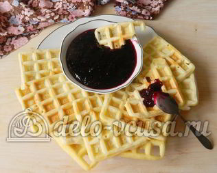 Мягкие вафли в вафельнице