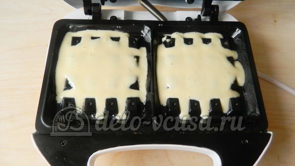 мягкие вафли в вафельнице