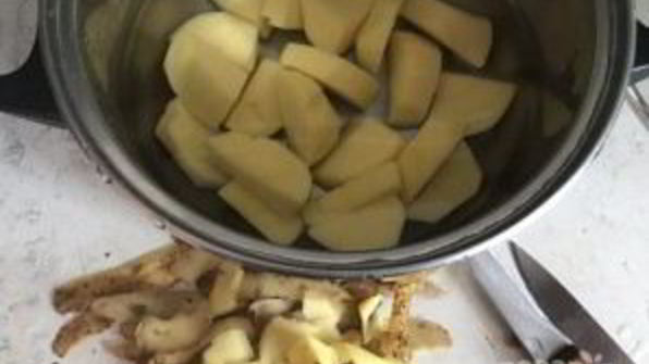 постные картофельные вафли