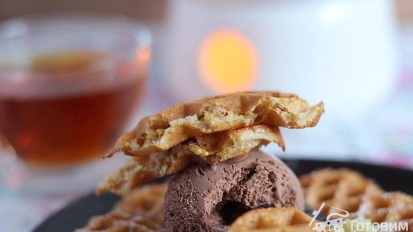 пшенно-овсяные вафли с цельнозерновой мукой