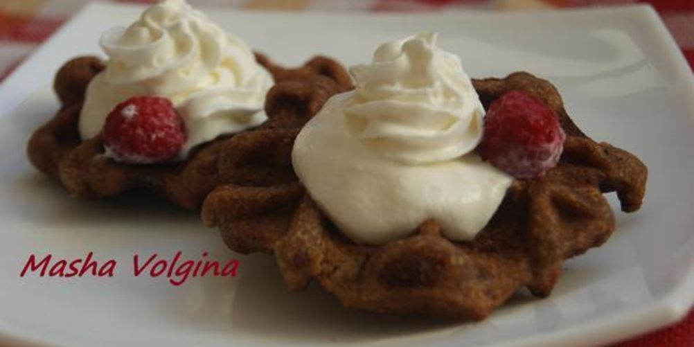 Рецепт шоколадных вафель с фундуком