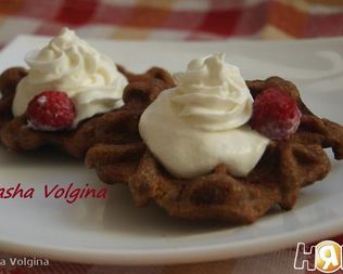 Шоколадные вафли с фундуком