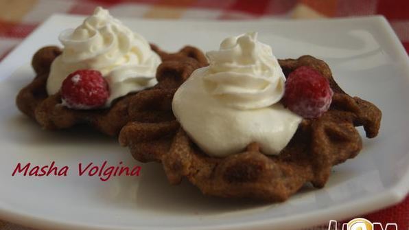 шоколадные вафли с фундуком