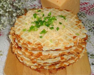 Сырные вафли с сыром