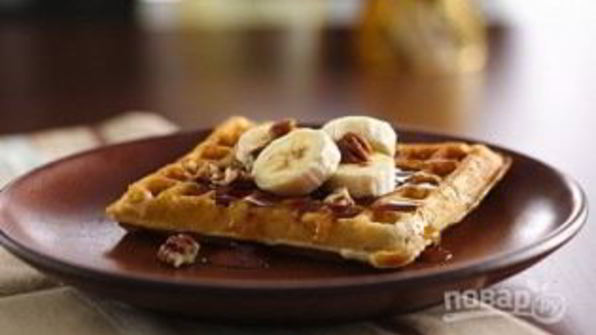 тесто на вафли в вафельнице