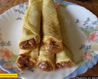 Трубочки со сгущенкой