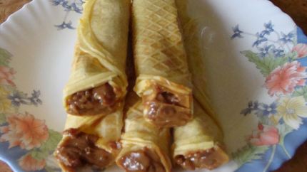 Трубочки со сгущенкой