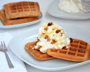 Цельнозерновые вафли без сахара