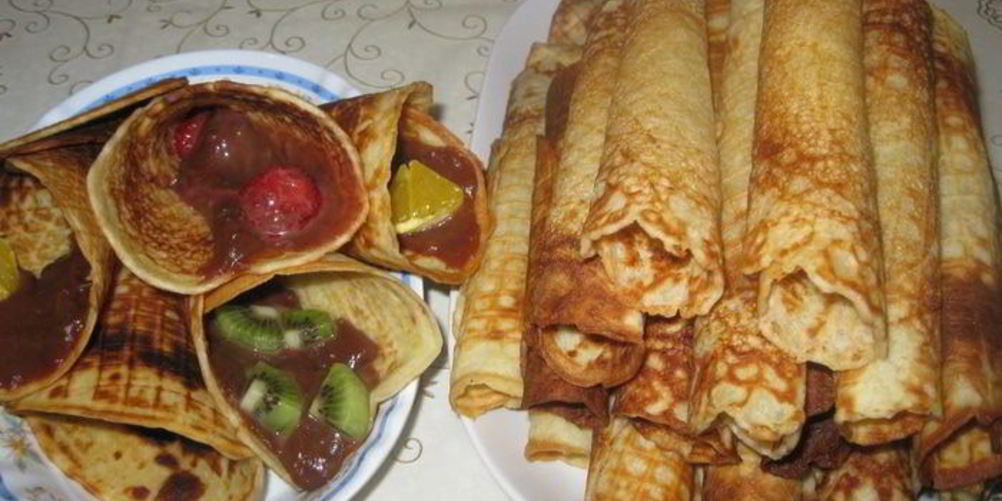 Рецепт вафельных трубочек с кремом нутелла