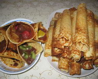 Вафельные трубочки с кремом Нутелла