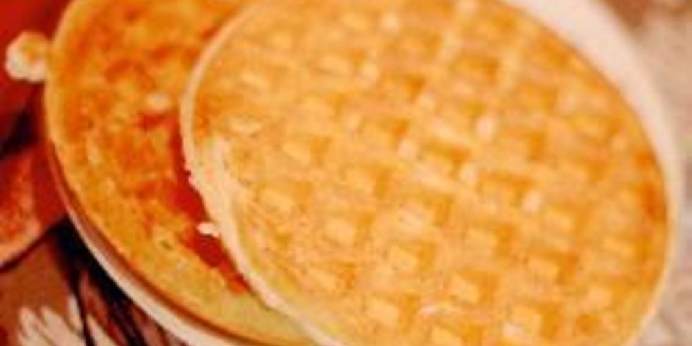 Рецепт вафель к завтраку