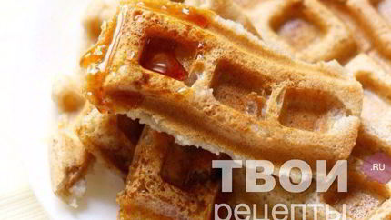 Вафли на яблочном пюре