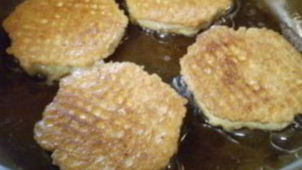 вафли с фаршем в кляре