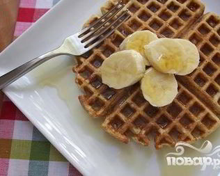 Вафли с коричневым маслом