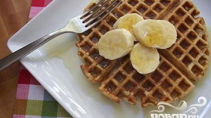 Вафли с коричневым маслом