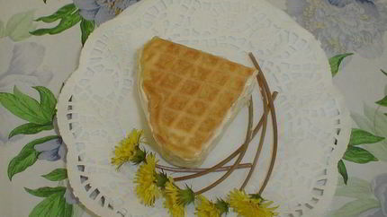 Вафли с омлетом
