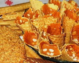 Вафли со сгущенкой