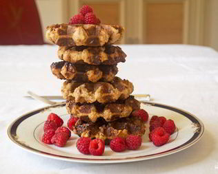 Венские вафли в вафельнице