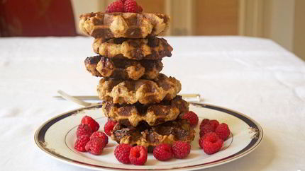 Венские вафли в вафельнице