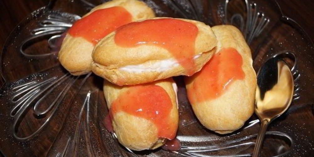 Рецепт клубничных эклеров
