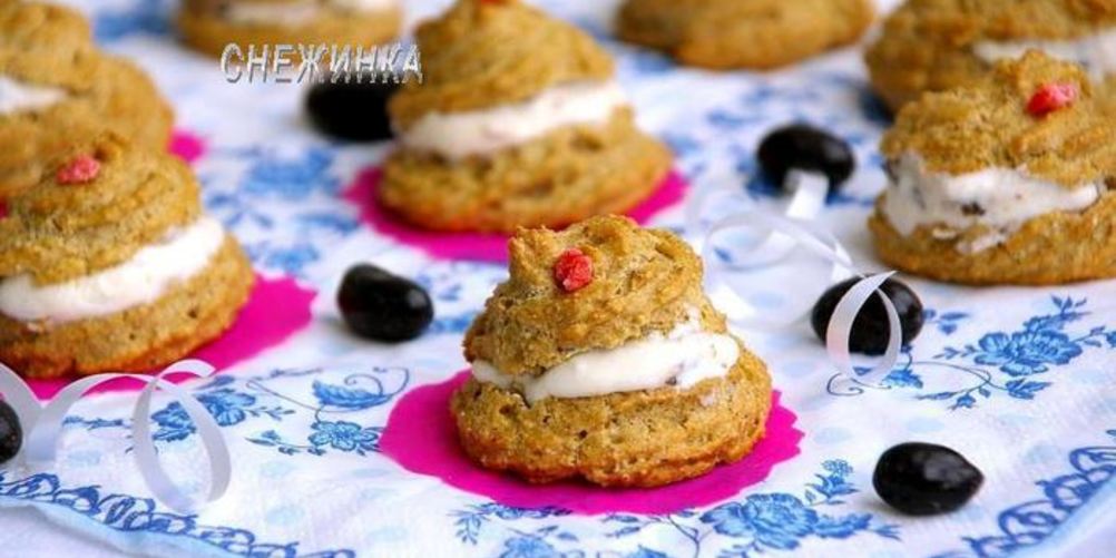 Рецепт овсяных эклеров с творожным кремом