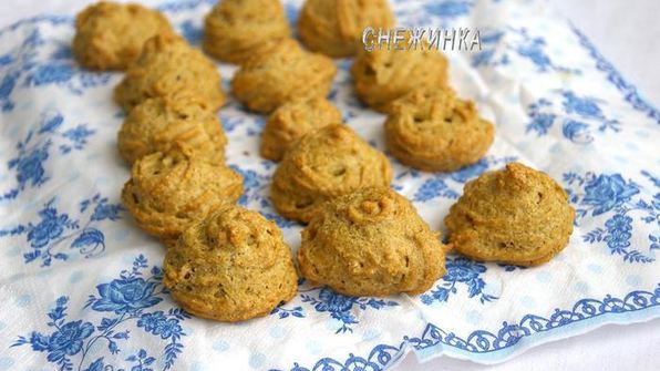 овсяные эклеры с творожным кремом