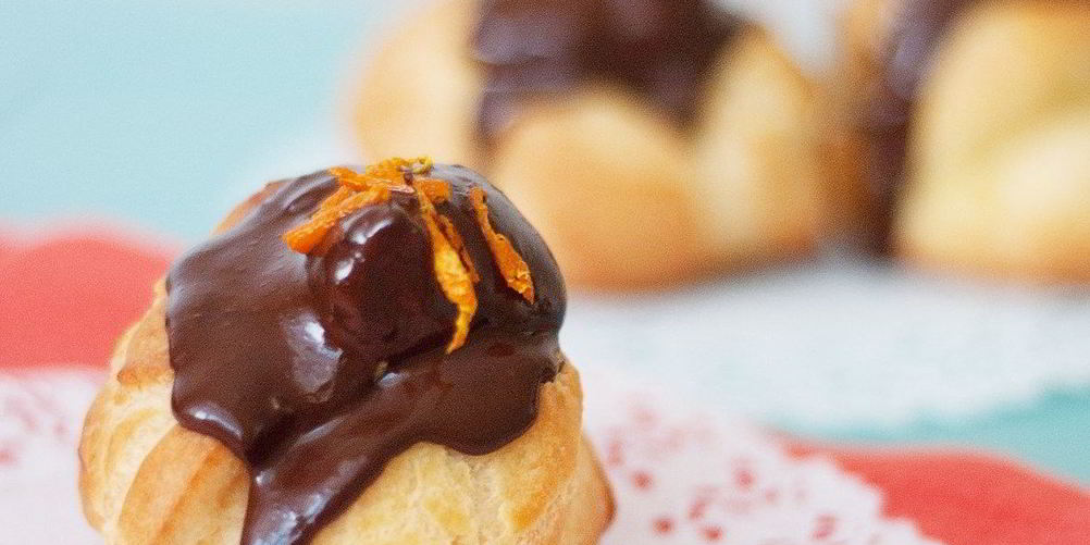 Рецепт профитролей с апельсиновым заварным кремом