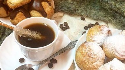 Профитроли с кокосовым кремом