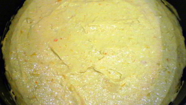 торт с профитролями и хурмой