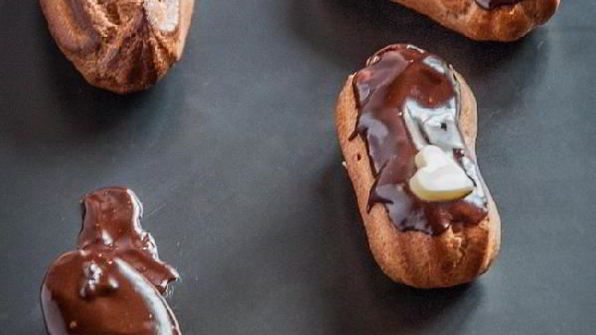 эклеры на заварном тесте с какао