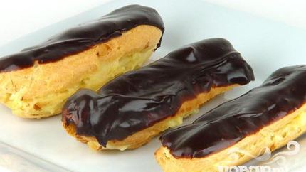Эклеры шоколадные