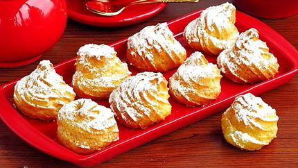 Эклеры со сливочно-сметанным кремом