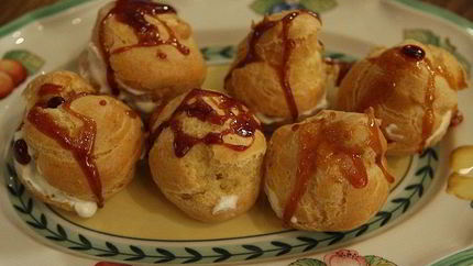 Эклеры со сливочно-творожным кремом