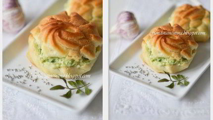 Закусочные профитроли с нежным кремом из цукини