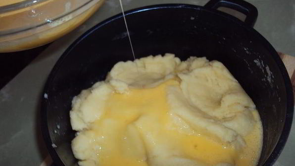 заварные пирожные с ореховым кремом