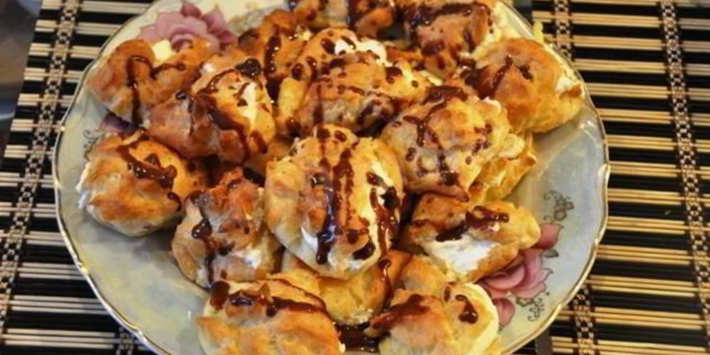 Рецепт заварных профитролей глазированных