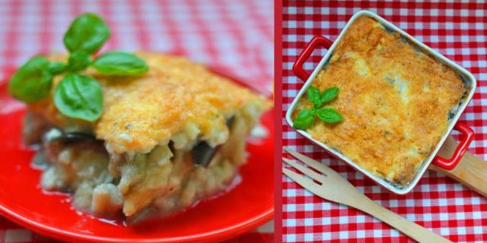 Рецепт баклажанной запеканки под корочкой из моцареллы