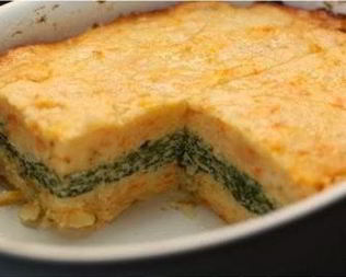 Картофельная запеканка с курицей и зеленью