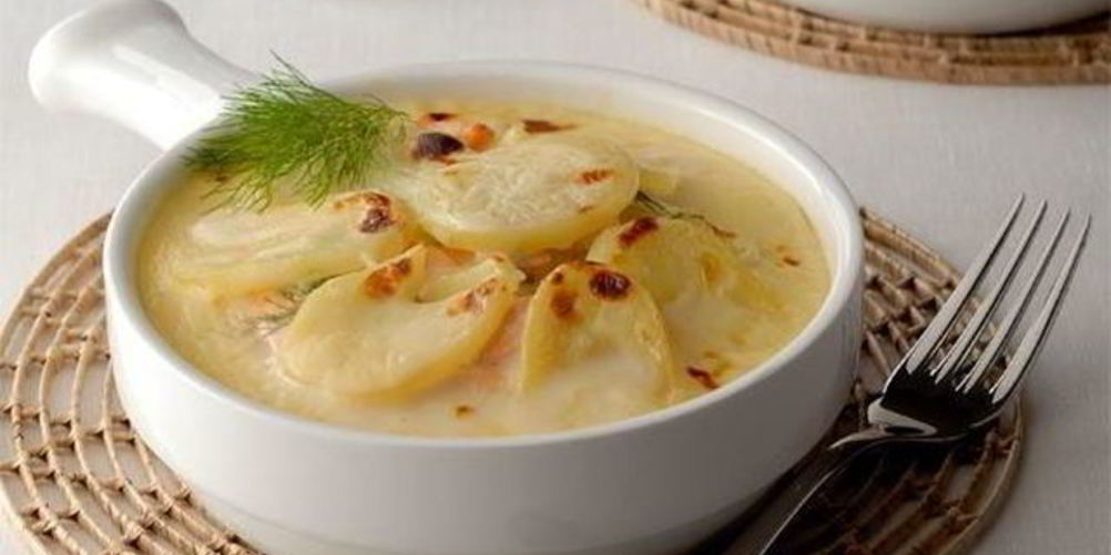Рецепт картофельной запеканки с лососем