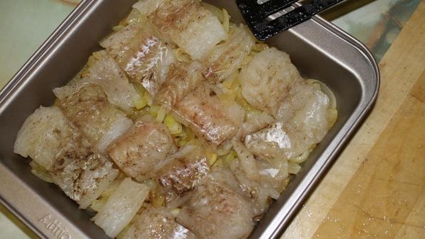 картофельная запеканка с рыбой