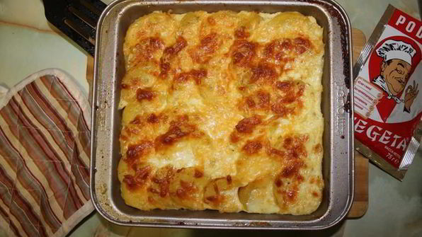 картофельная запеканка с рыбой