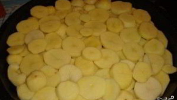 картофельная запеканка с ветчиной