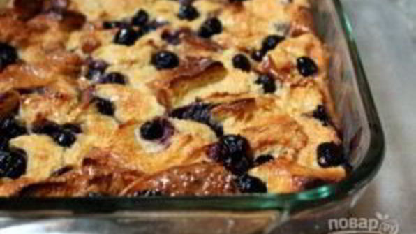 хлебная запеканка с кленовым сиропом