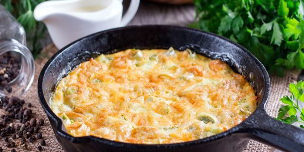 Рецепт нежной творожной запеканки с кабачками